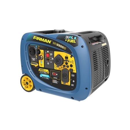 FIRMAN Dual Fuel Inverter 3200/2900W Electric Start Gasoline or Propane Powered Parallel Ready Portable Gen WH03042